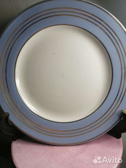 Тарелки Пролетарий 1978г нежно небесного цвета