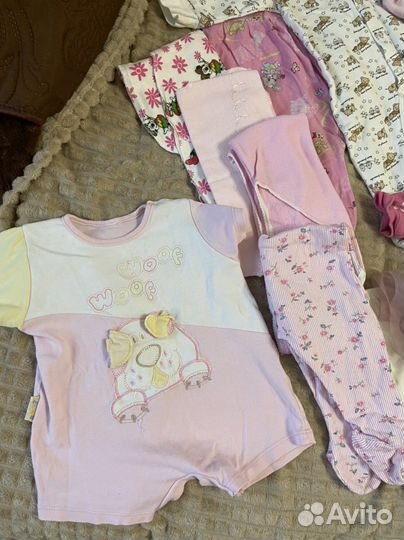 Вещи пакетом на девочку 62-68