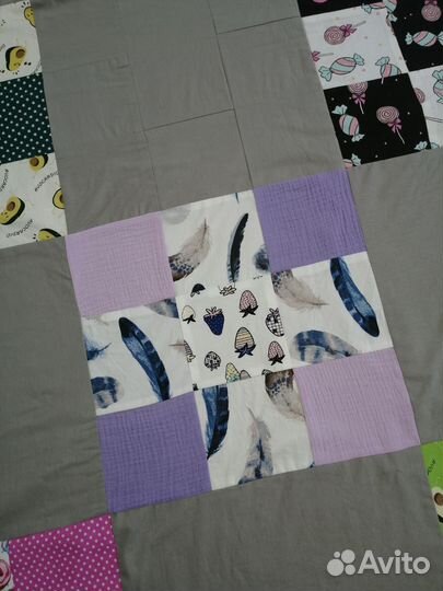 Лоскутное покрывало ручной работы