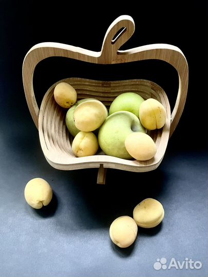 Фруктовница корзина складная деревянная новая