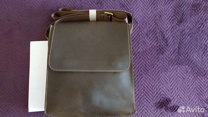 Сумка мужская через плечо (кожа)