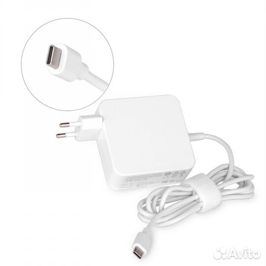 Блок питания TopON 65W кабель Type-C, Power Delive