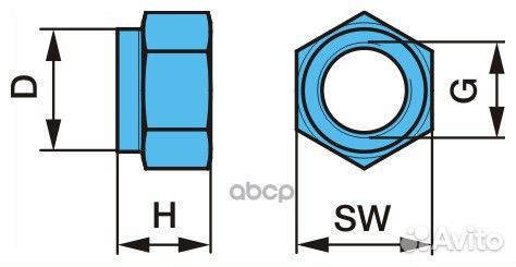 Гайка m22*25 BPW 262 0326004190SKV, 1016335