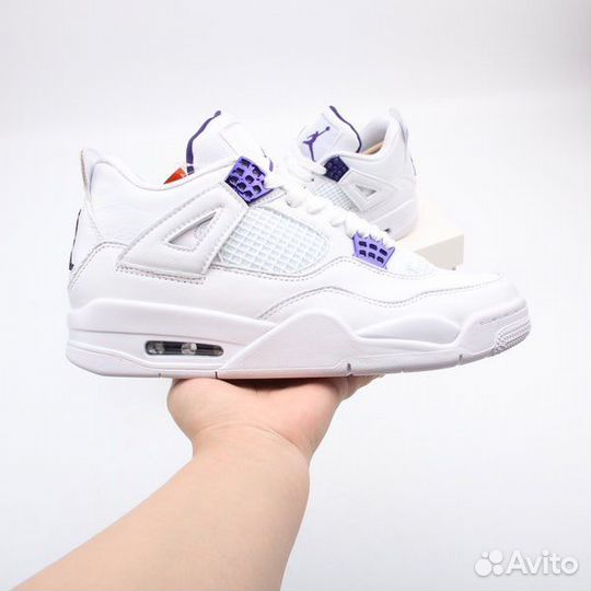 Кроссовки Nike air Jordan 4 metallic purple 36-41