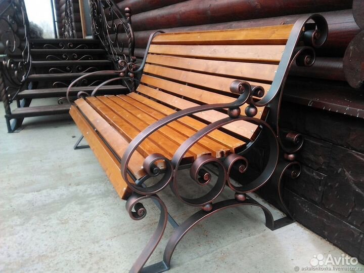 Лавочка садовая / Скамейка. Кованые лавочки