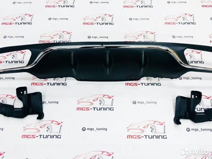 Диффузор E63 не AMG Пакет хром Mercedes w213