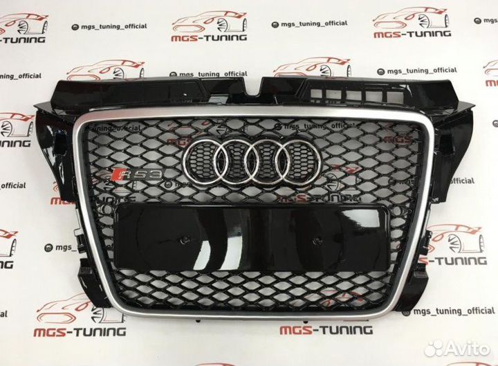 Решетка на Audi A3 в стиле RS3 08-13гг. дизайн 3