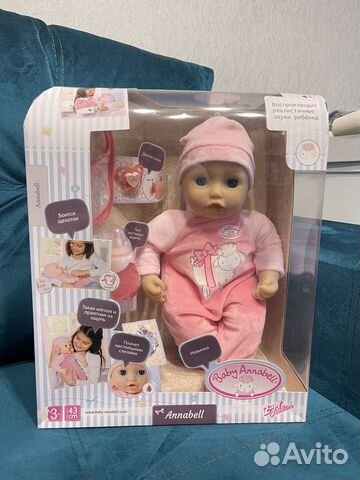 Кукла девочка baby annabell