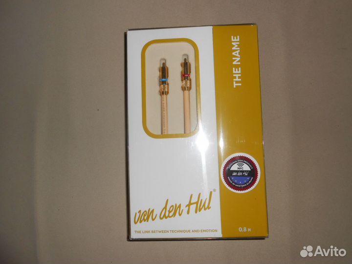 Кабель межблочный Van Den Hul The Name RCA 0.8m