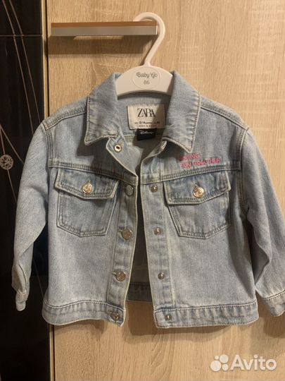 Джинсовый костюм для девочки 86