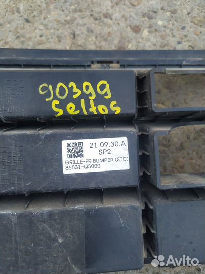 Решетка переднего бампера (Kia Seltos)