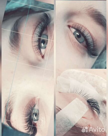 Наращивание ресниц/оформление бровей