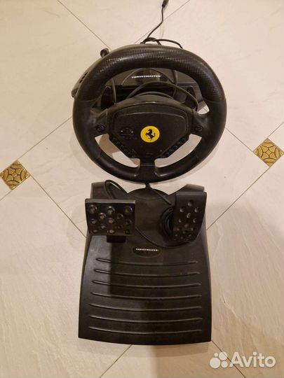 Enzo Ferrari FFB руль thrustmaster игровой. Педали