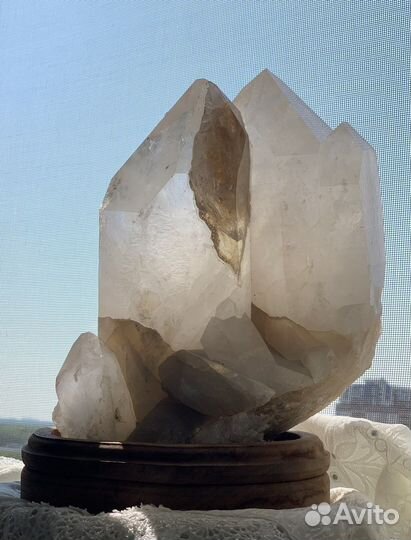 Горный хрусталь, очень большой. Друза. Кристалл