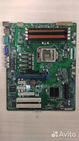 Мат плата серверная Asus P8B-X +RAM 8gb ECC 10600E