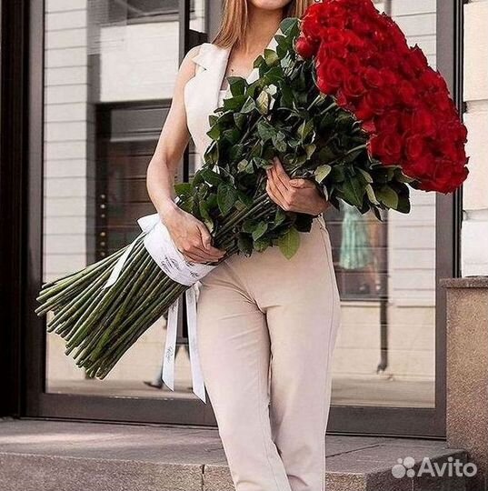 Высокие розы Букеты с доставкой