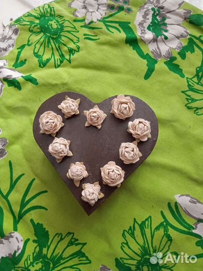 Шкатулка, подставка для колец свадебных, сердце де