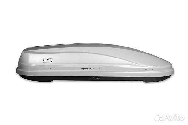 Бокс багажник Евродеталь магнум 390 серый карбон