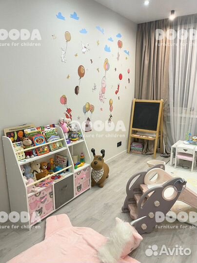 Стеллаж детский для книг развивающий Монтессори