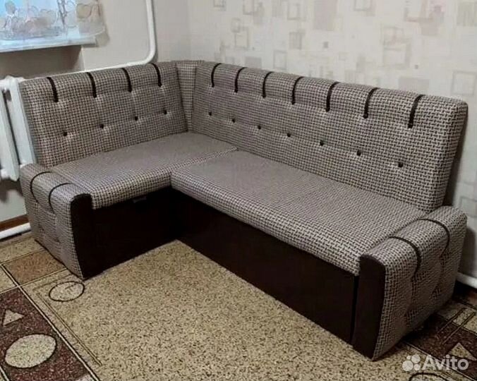 Скамья угловая Верона Венге/Арабика/Рогожка темная