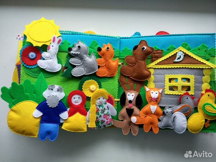 Развивающая книжка из фетра