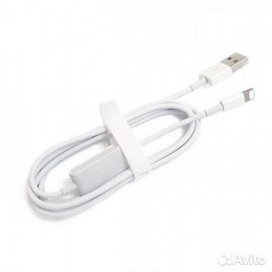 Переходник MA066, USB - Lightning + Lightning, 1 м
