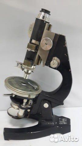Микроскоп мп1 1920е года Трест Русские Самоцветы