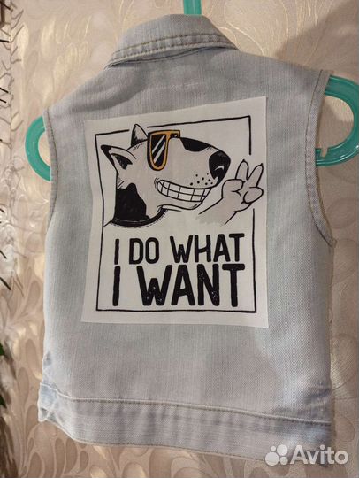 Джинсовая жилетка детская