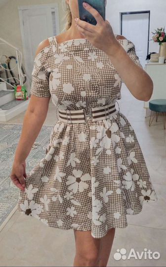 Платье сарафан хлопок 42