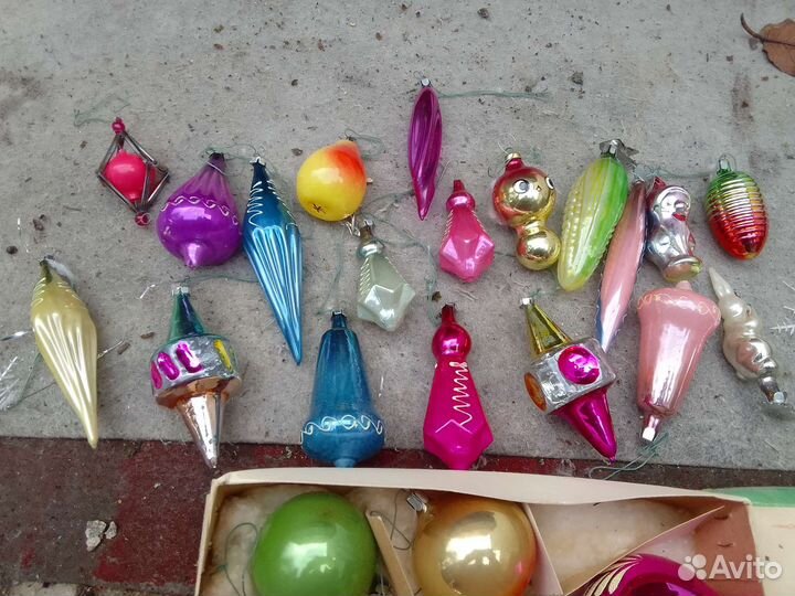 Елочные игрушки СССР и ёлка