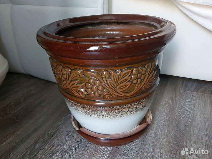 Керамические горшки для цветов бу