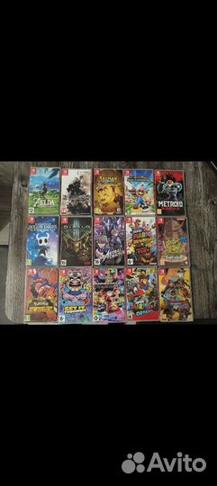 Картриджи nintendo switch