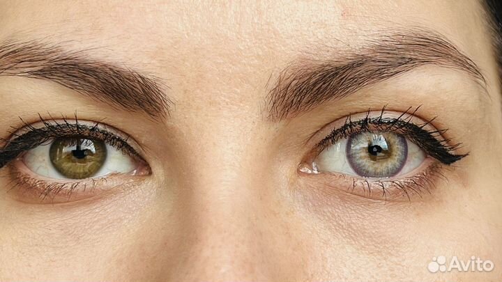 Линзы контактные голубые