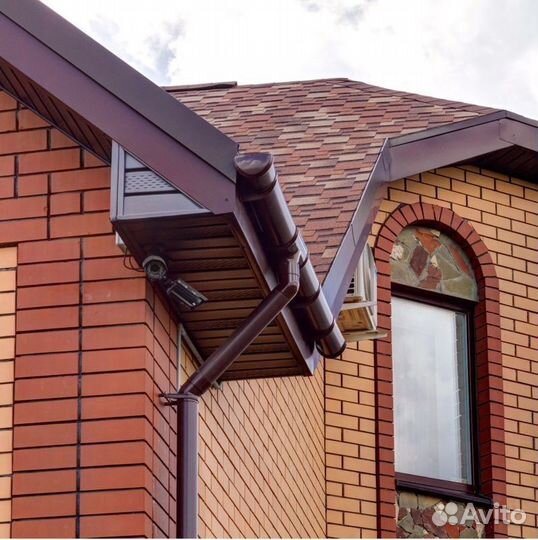 Желоб водосточный 1,5м тн Verat 125/82мм коричнев