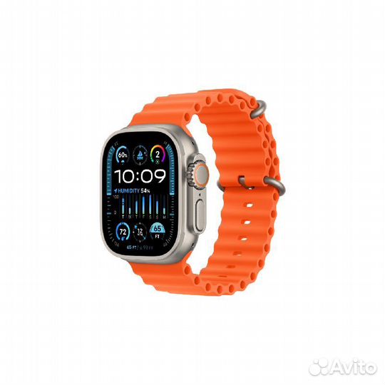 Apple Watch Ultra 2, 49 мм, Ocean оранжевого цвета