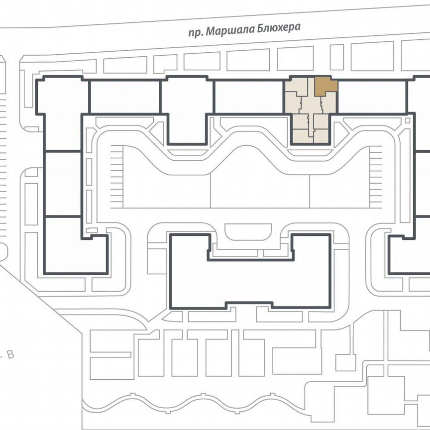 2-к. квартира, 60 м², 10/17 эт.