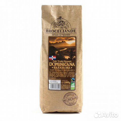 Кофе Broceliande Dominicana Barahona зерно, 1000г купить в Москве ...