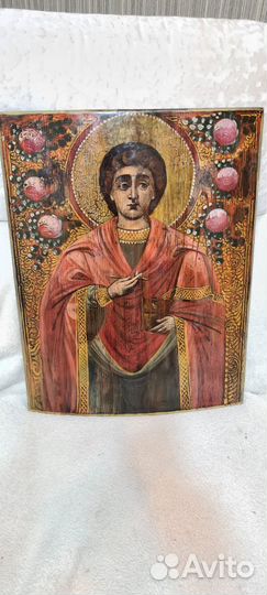 Икона Старинная.Св.Пантелеймон