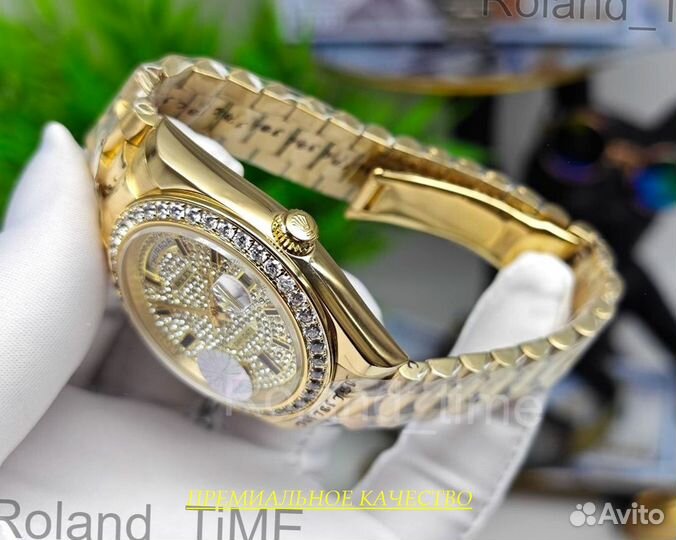Премиальные мужские часы Rolex swarovski