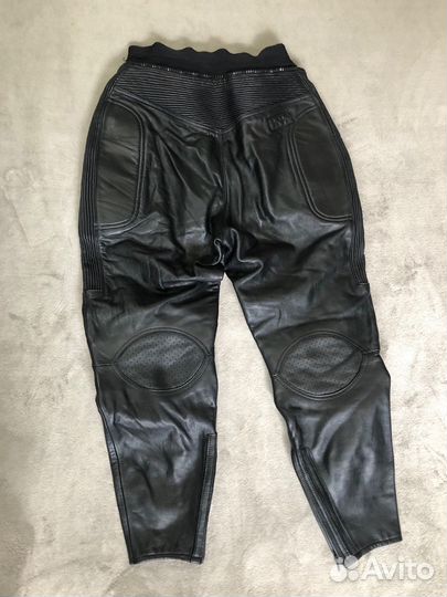 Кожаные женские мотоштаны 46-48