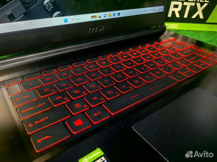 Ноутбук игровой MSI i5-11Th Gen / RTX 3050 4 Gb