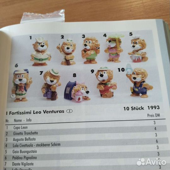 Серия Львов из киндера 90х г