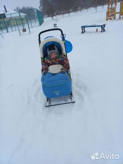 Детские санки коляска