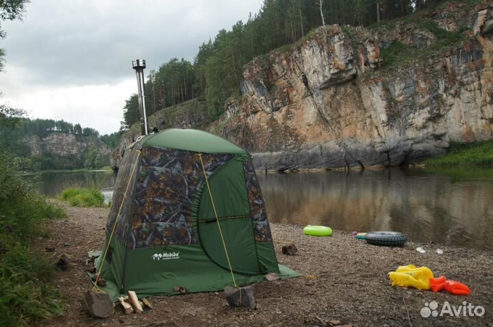 Мобильная баня палатка, аренда