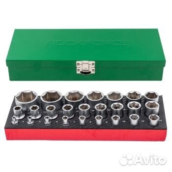 Набор головок 1/2, 1/4