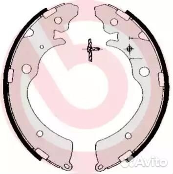 Колодки тормозные барабанные 220мм