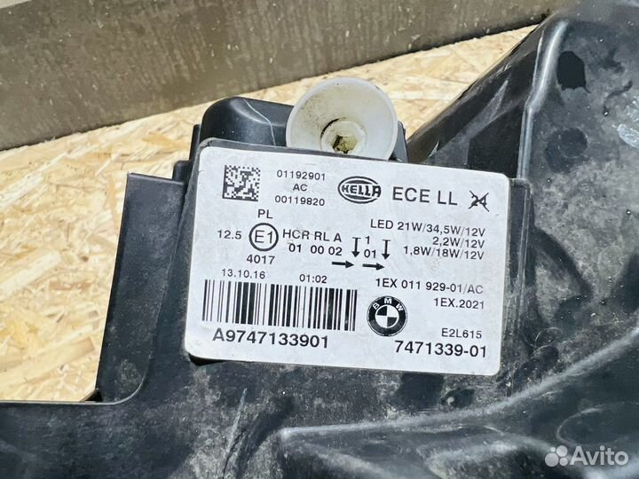 Фара левая Bmw 1 Series F20 F21 2015-Нв