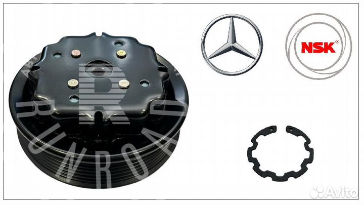 Муфта компрессора NSK Mercedes W203/S203/W211/W209