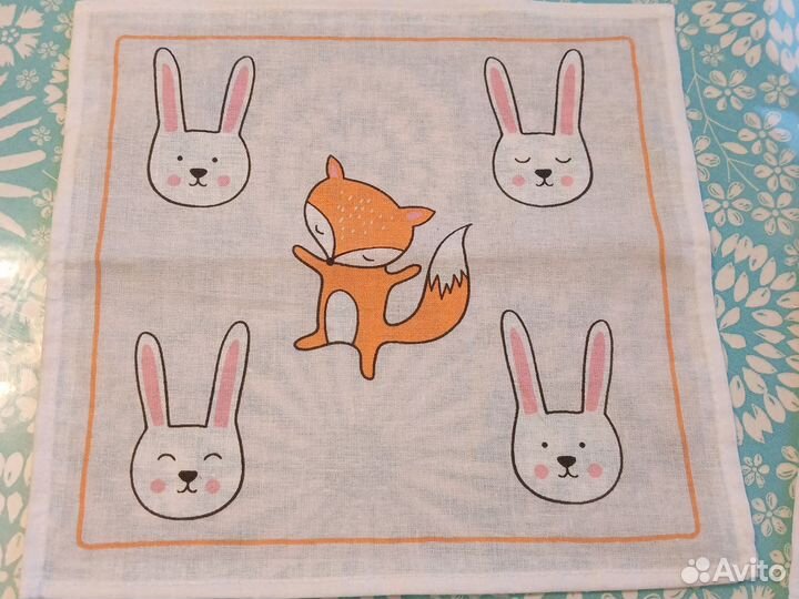 Платочки детские носовые. Хлопок