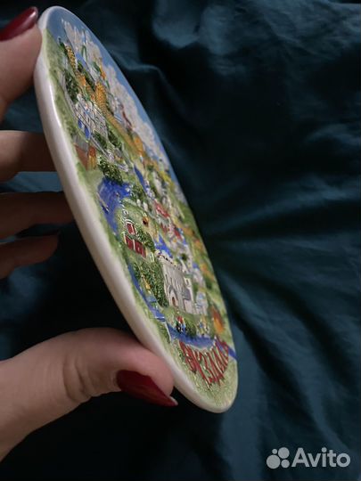 Настенная тарелка Города фарфор